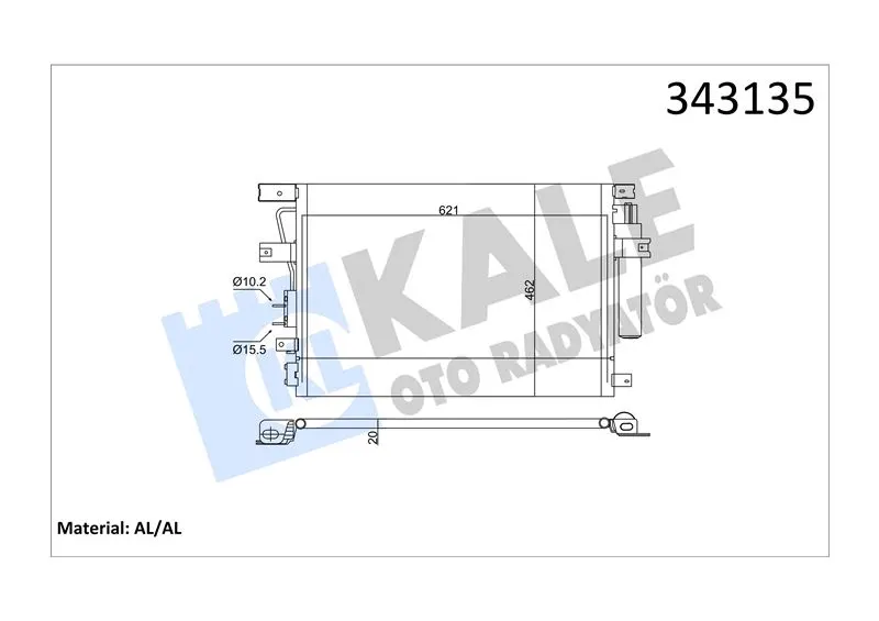 KALE RADYATOR KLİMA RADYATÖRÜ KALE 343135