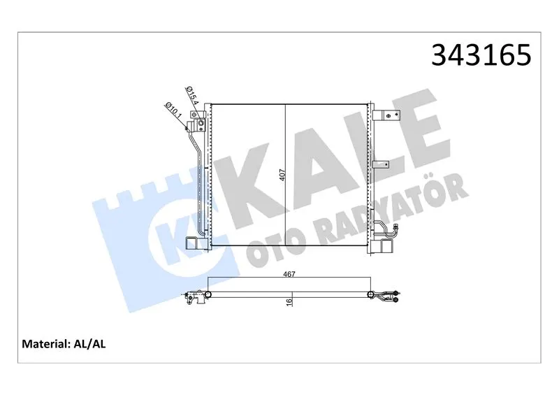 KALE RADYATOR KLİMA RADYATÖRÜ KALE 343165