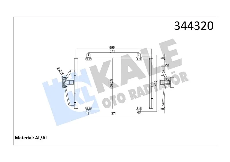 KALE RADYATOR KLİMA RADYATÖRÜ KALE 344320