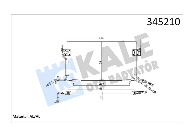 KALE RADYATOR KLİMA RADYATÖRÜ KALE 345210