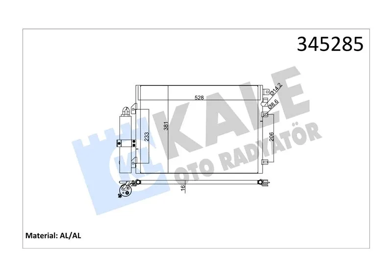 KALE RADYATOR KLİMA RADYATÖRÜ KALE 345285