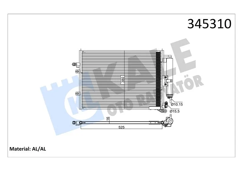 KALE RADYATOR KLİMA RADYATÖRÜ KALE 345310