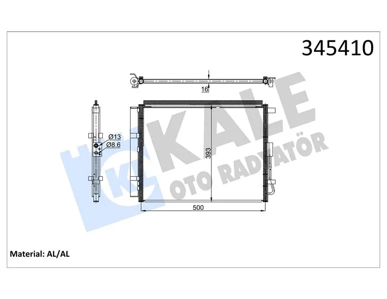 KALE RADYATOR KLİMA RADYATÖRÜ KALE 345410