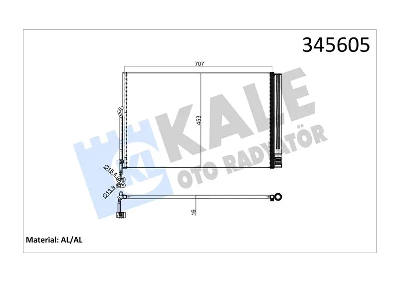KALE RADYATOR KLİMA RADYATÖRÜ KALE 345605