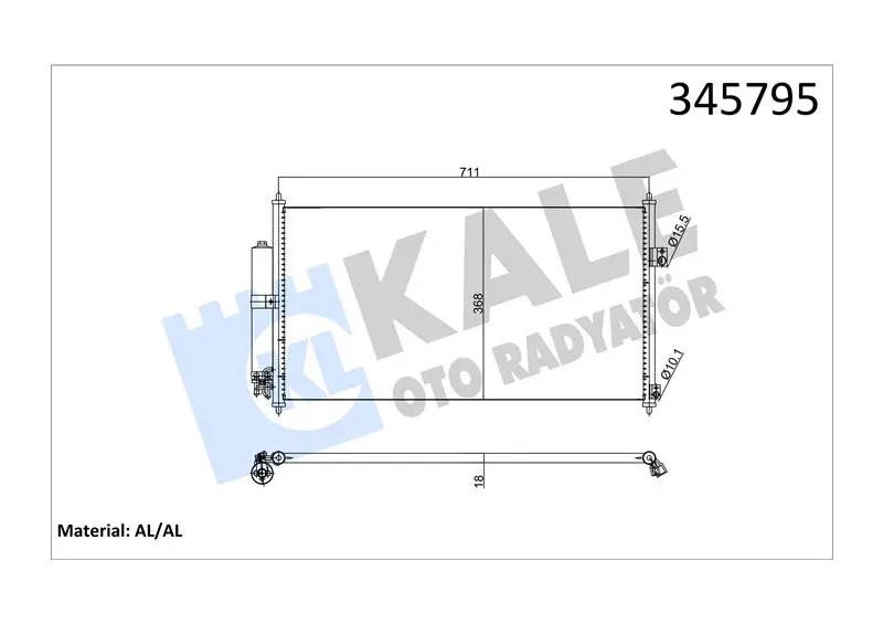 KALE RADYATOR KLİMA RADYATÖRÜ KALE 345795