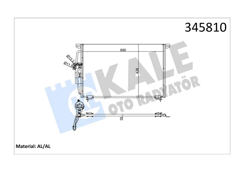 KALE RADYATOR KLİMA RADYATÖRÜ KALE 345810