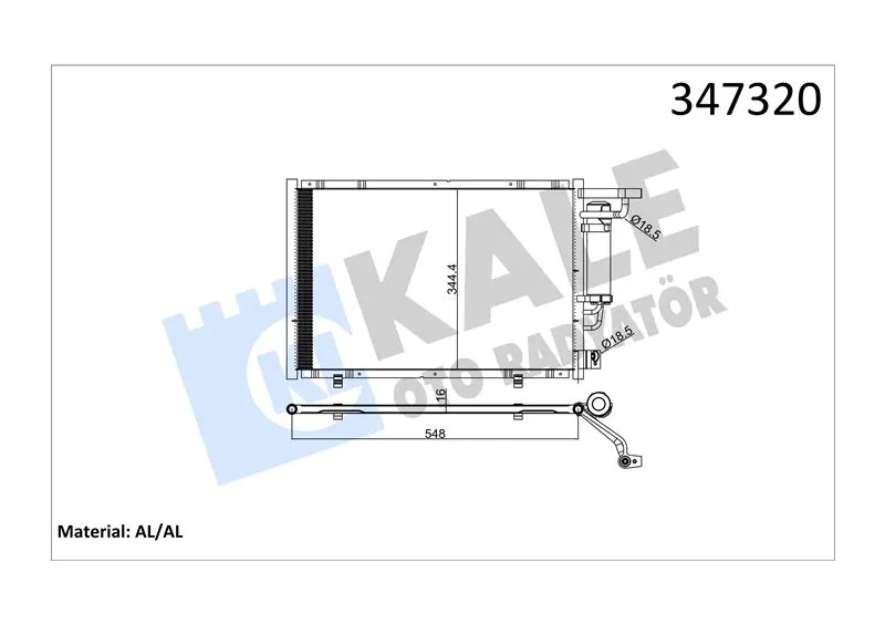 KALE RADYATOR KLİMA RADYATÖRÜ KALE 347320