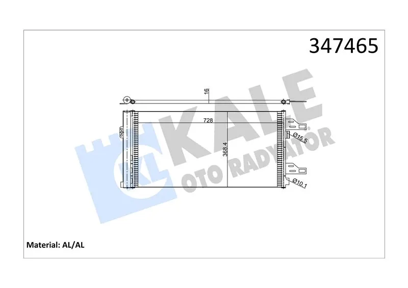 KALE RADYATOR KLİMA RADYATÖRÜ KALE 347465