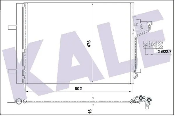 KALE RADYATOR KLİMA RADYATÖRÜ KALE 353155