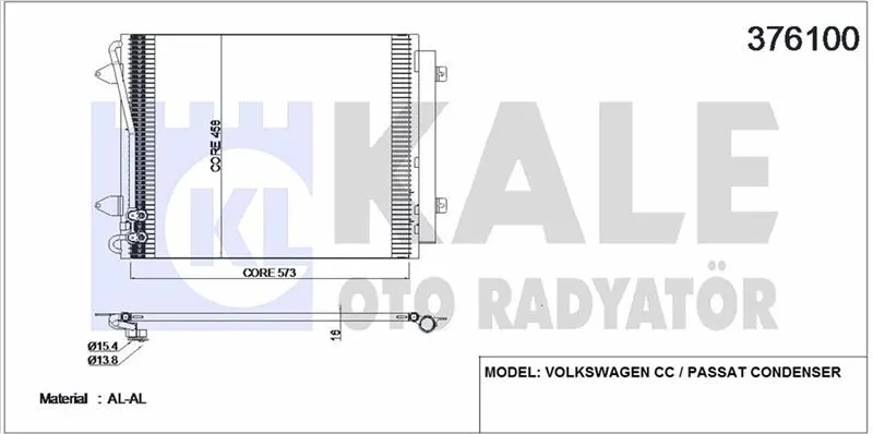 KALE RADYATOR KLİMA RADYATÖRÜ KALE 376100