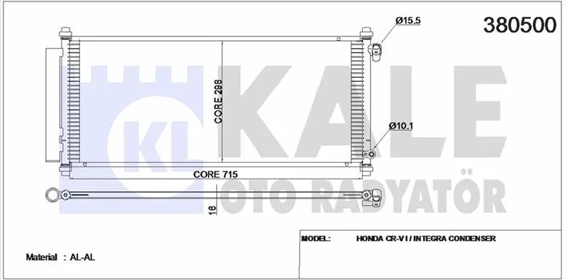 KALE RADYATOR KLİMA RADYATÖRÜ KALE 380500