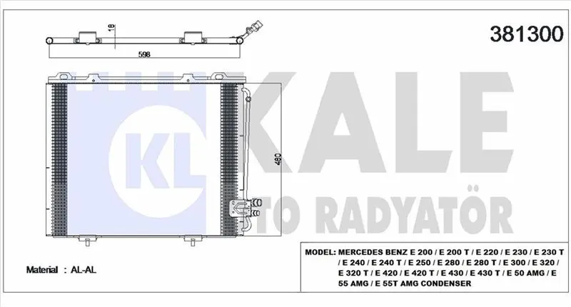 KALE RADYATOR KLİMA RADYATÖRÜ KALE 381300