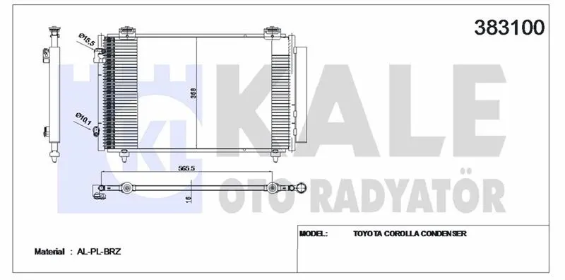 KALE RADYATOR KLİMA RADYATÖRÜ KALE 383100