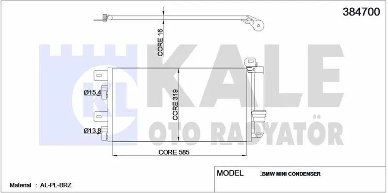 KALE RADYATOR KLİMA RADYATÖRÜ KALE 384700