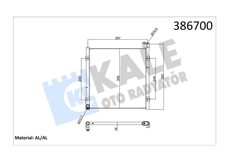 KALE RADYATOR KLİMA RADYATÖRÜ KALE 386700