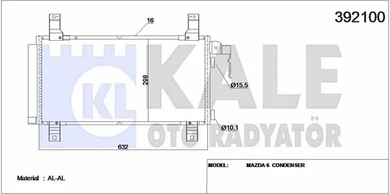 KALE RADYATOR KLİMA RADYATÖRÜ KALE 392100
