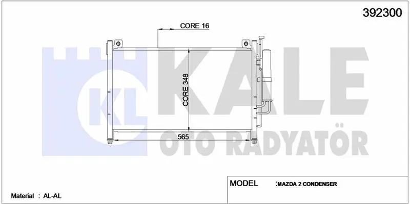KALE RADYATOR KLİMA RADYATÖRÜ KALE 392300