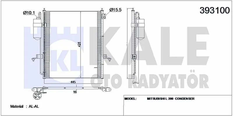KALE RADYATOR KLİMA RADYATÖRÜ KALE 393100