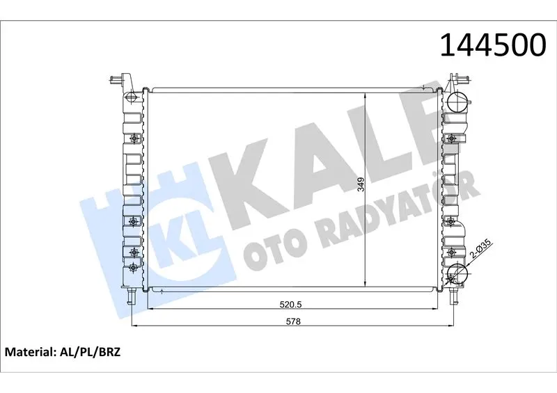 KALE RADYATOR SU RADYATÖRÜ KALE 0126231AB