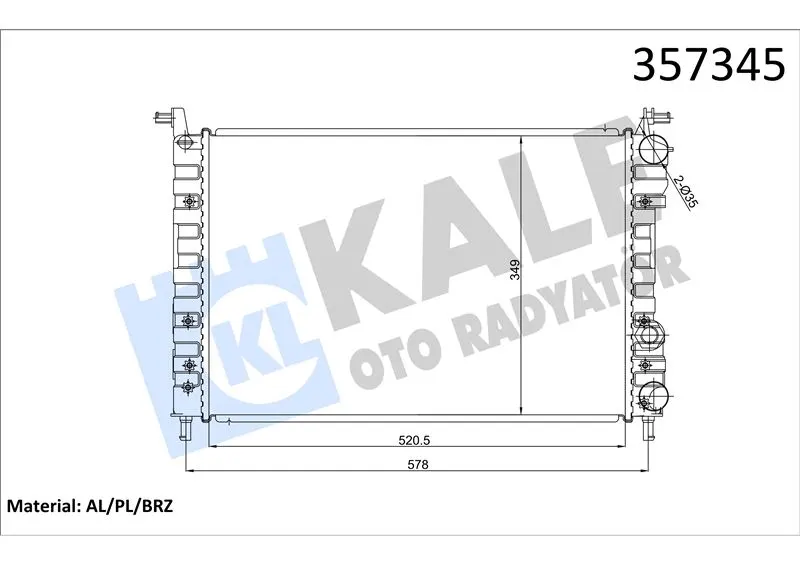 KALE RADYATOR SU RADYATÖRÜ KALE 0126241AB