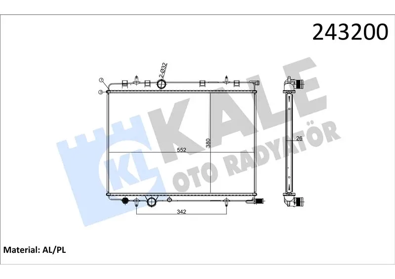 KALE RADYATOR SU RADYATÖRÜ KALE 0403041AB