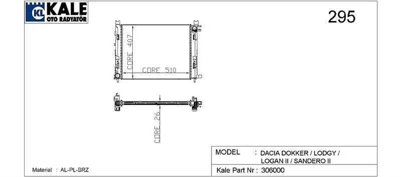 KALE RADYATOR SU RADYATÖRÜ KALE 0518601AB