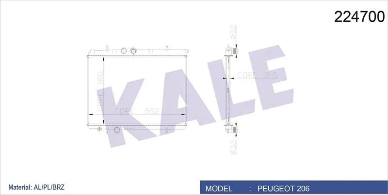 KALE RADYATOR SU RADYATÖRÜ KALE 2041011AB