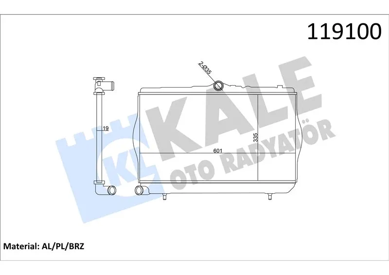 KALE RADYATOR SU RADYATÖRÜ KALE 2401011AB