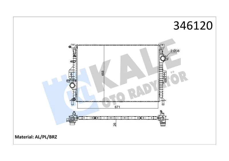 KALE RADYATOR SU RADYATÖRÜ KALE 346120