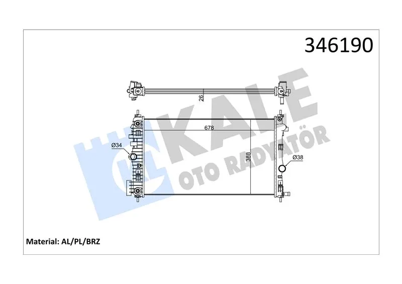 KALE RADYATOR SU RADYATÖRÜ KALE 346190