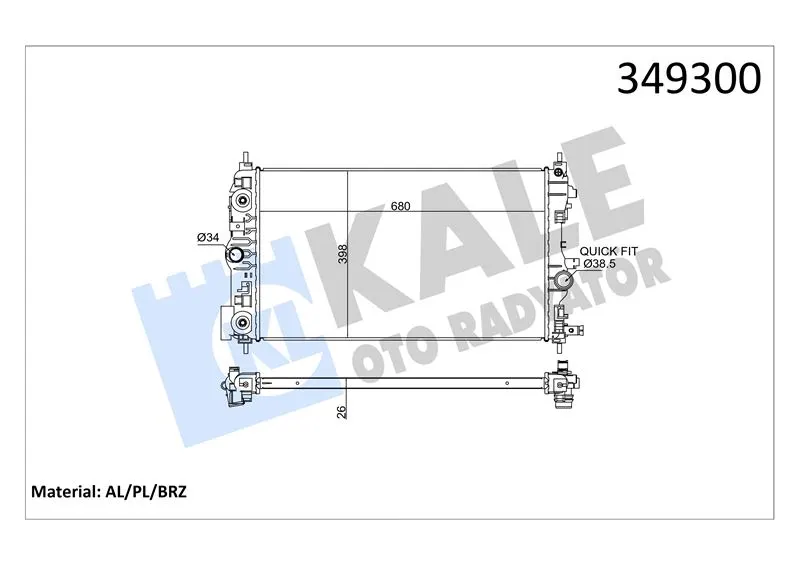 KALE RADYATOR SU RADYATÖRÜ KALE 349300