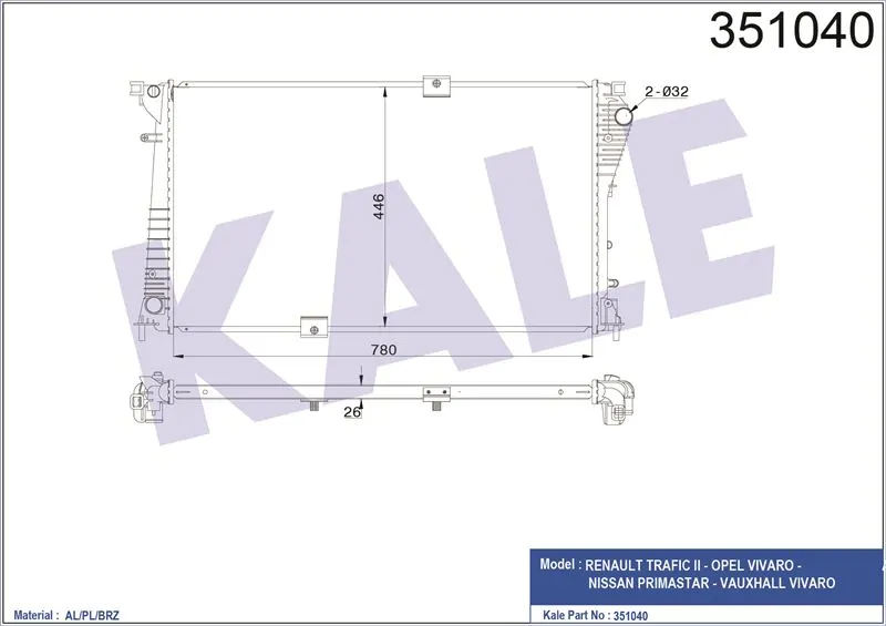 KALE RADYATOR SU RADYATÖRÜ KALE 351040