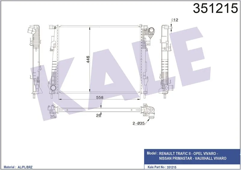 KALE RADYATOR SU RADYATÖRÜ KALE 351215