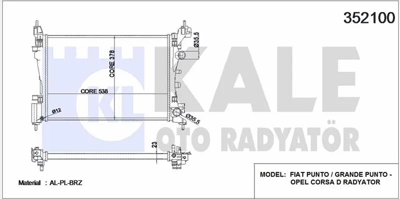 KALE RADYATOR SU RADYATÖRÜ KALE 352100