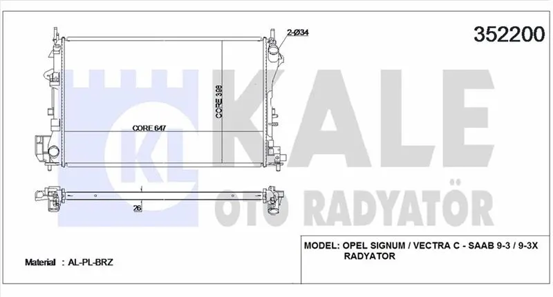 KALE RADYATOR SU RADYATÖRÜ KALE 352200