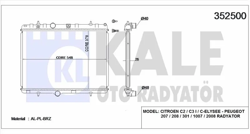 KALE RADYATOR SU RADYATÖRÜ KALE 352500