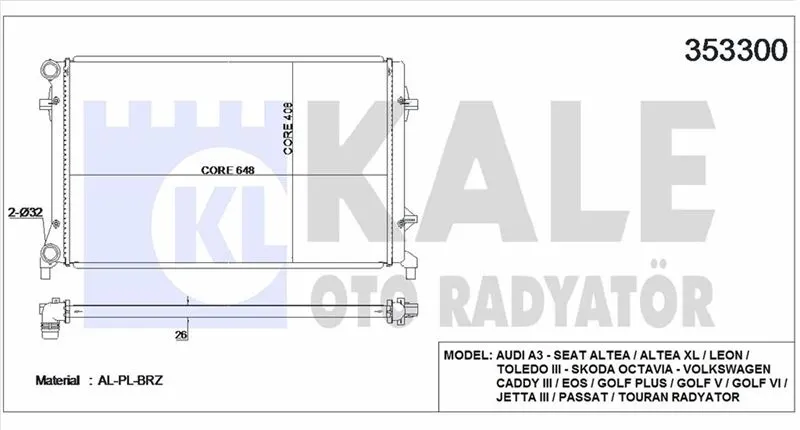 KALE RADYATOR SU RADYATÖRÜ KALE 353300