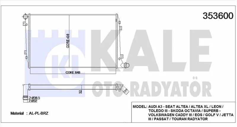 KALE RADYATOR SU RADYATÖRÜ KALE 353600