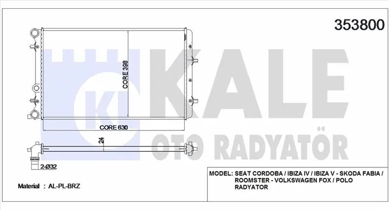 KALE RADYATOR SU RADYATÖRÜ KALE 353800