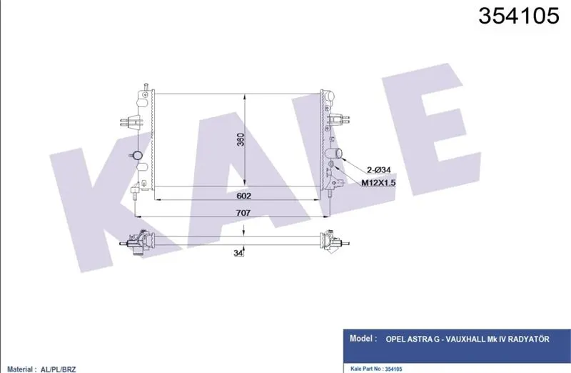 KALE RADYATOR SU RADYATÖRÜ KALE 354105