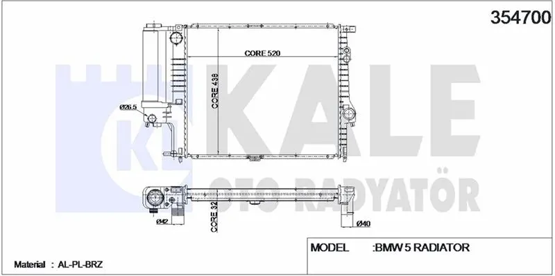 KALE RADYATOR SU RADYATÖRÜ KALE 354700