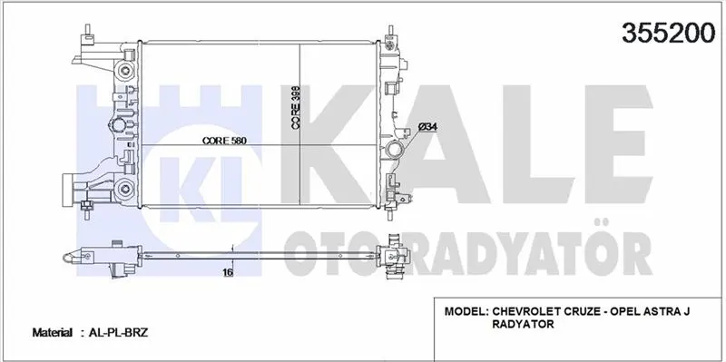 KALE RADYATOR SU RADYATÖRÜ KALE 355200