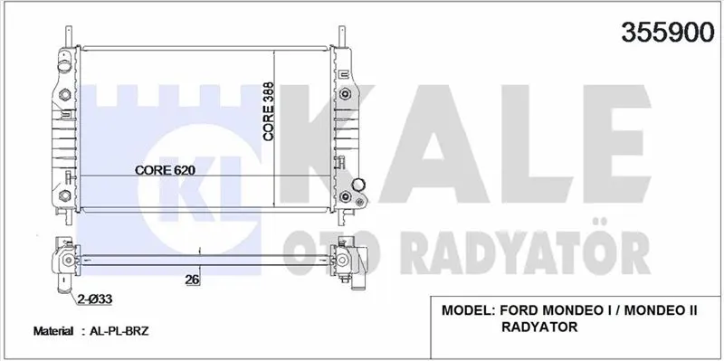 KALE RADYATOR SU RADYATÖRÜ KALE 355900