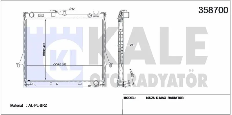 KALE RADYATOR SU RADYATÖRÜ KALE 358700
