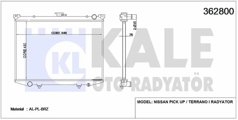 KALE RADYATOR SU RADYATÖRÜ KALE 362800