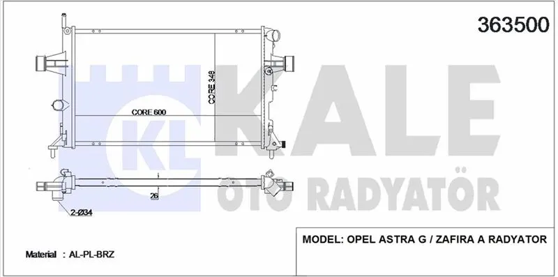 KALE RADYATOR SU RADYATÖRÜ KALE 363500