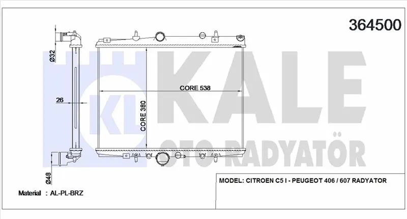 KALE RADYATOR SU RADYATÖRÜ KALE 364500