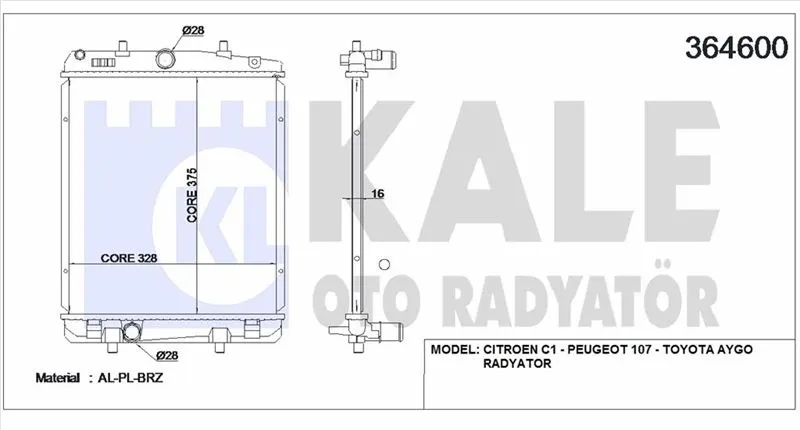 KALE RADYATOR SU RADYATÖRÜ KALE 364600