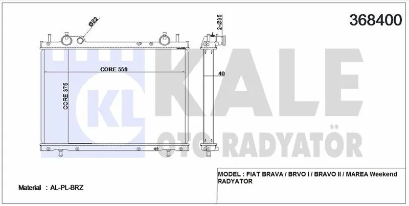 KALE RADYATOR SU RADYATÖRÜ KALE 368400