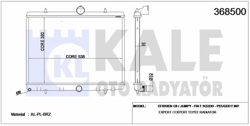 KALE RADYATOR SU RADYATÖRÜ KALE 368500